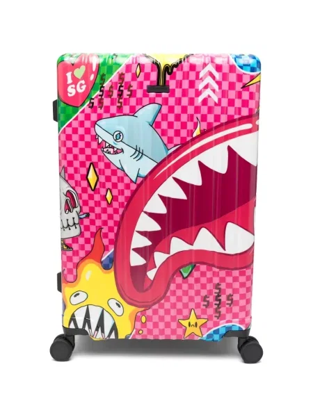 Valiză Sprayground cu imagine roz