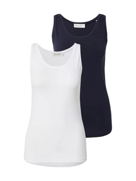 Marc O'Polo Top albastru marin alb