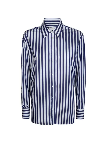 Koszula w paski Robert Friedman w paski niebieski