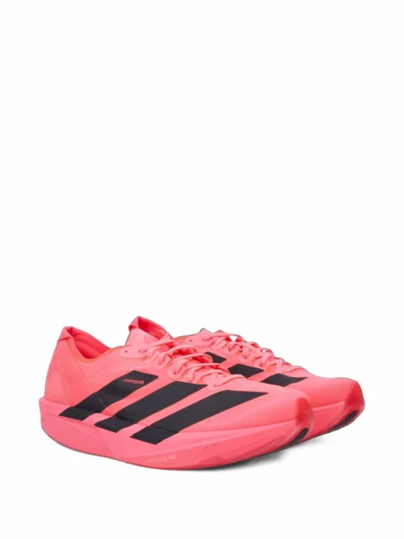 Бягане панталон Adidas с принт на райета розово