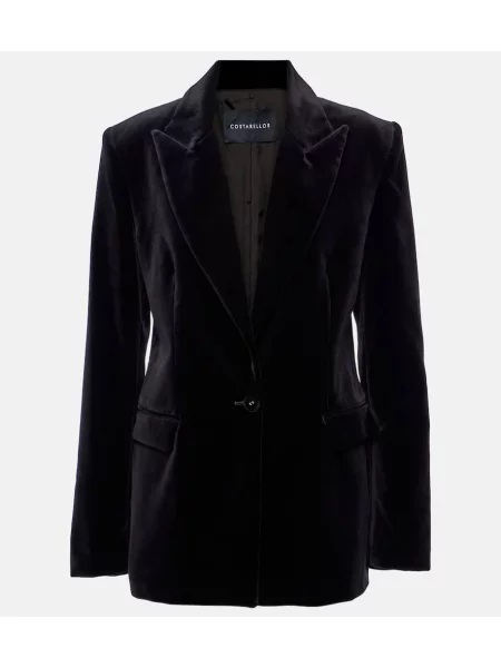 Aksamitna marynarka Costarellos czarna