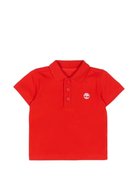 Koszulka polo dziecięca Timberland czerwona