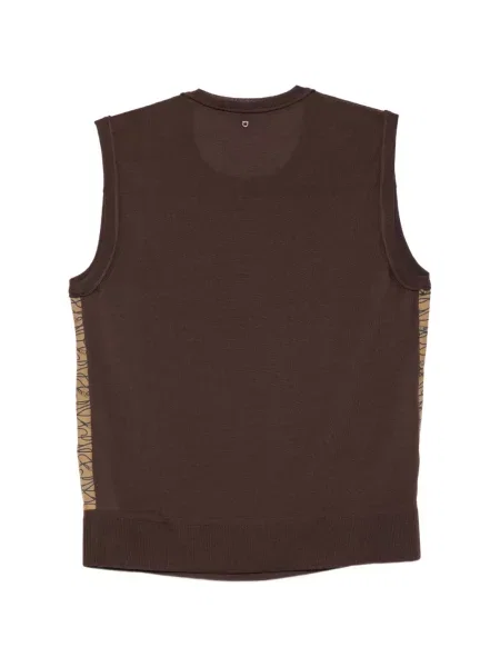 Top Ferragamo cu imagine maro