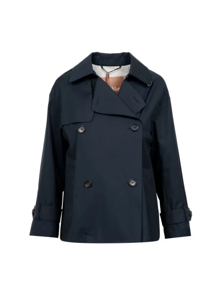 Krótki płaszcz Max Mara niebieski