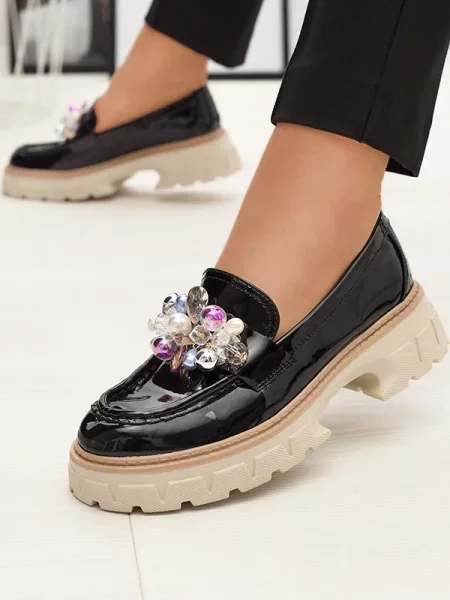 Елегантни мокасини Resti черно