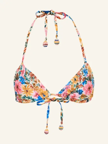 Farm Rio Trojúhelníkové Bikiny Floraline růžová / hnědá modrá