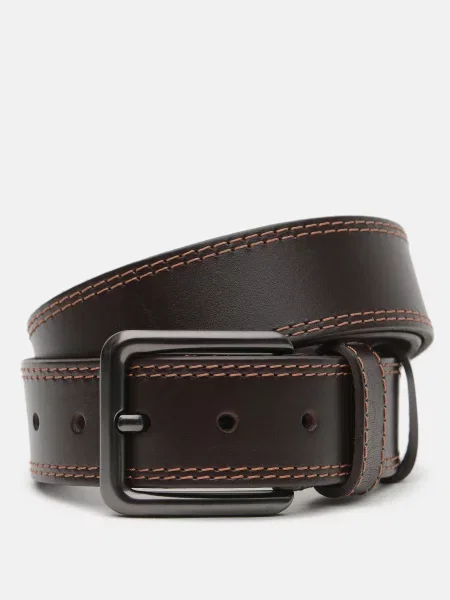 Кожаный ремень Borsa Leather коричневый
