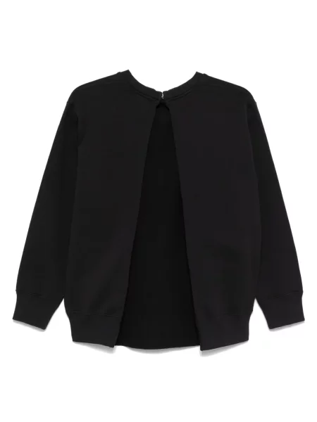 Hanorac Mm6 Maison Margiela cu broderie negru