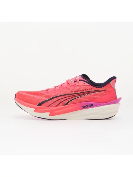 Sneakers Puma Deviate NITRO 4 PUMA X HYROX White/ Electric Orchid/ Pink EUR 45 alb