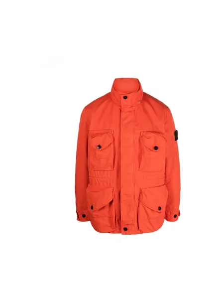 Lekka kurtka Stone Island z kamieniami czerwona
