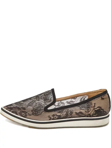 Květinové krajkové tenisky Nicholas Kirkwood černé