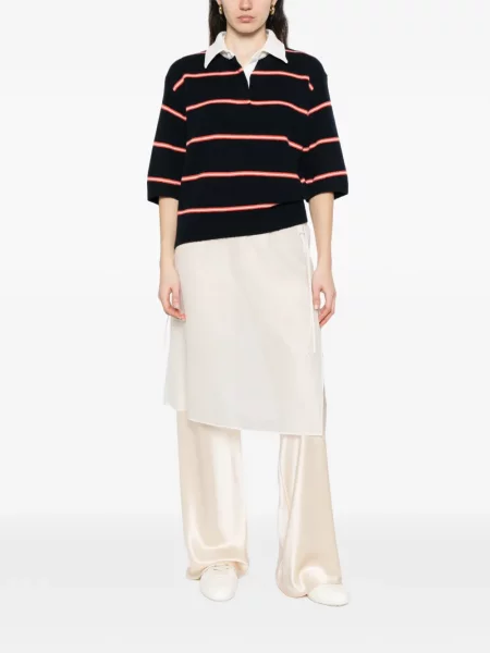 Gulerat top Dorothee Schumacher cu dungi albastru