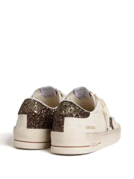 Маратонки Golden Goose с връзки с дантела златисто
