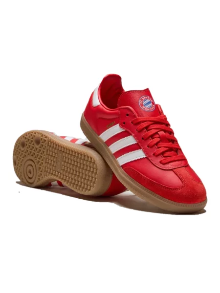 Sneakersy Adidas Samba skórzane czerwone