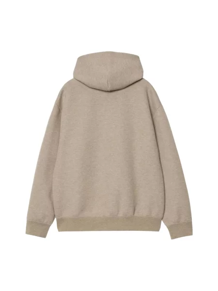 Carhartt WIP bluza Hooded Alda Sweat z kapturem melanżowa beżowy