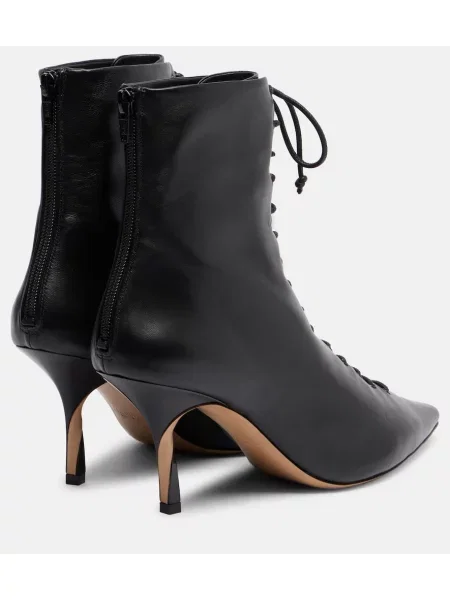 Cizme scurte Jacquemus din piele negru