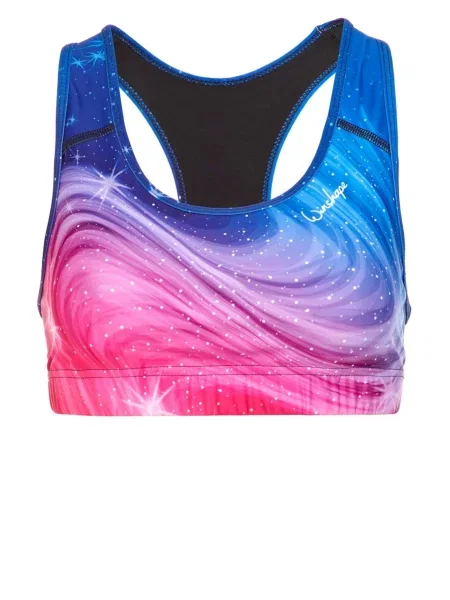 Winshape Sutien sport albastru / lila / roz alb