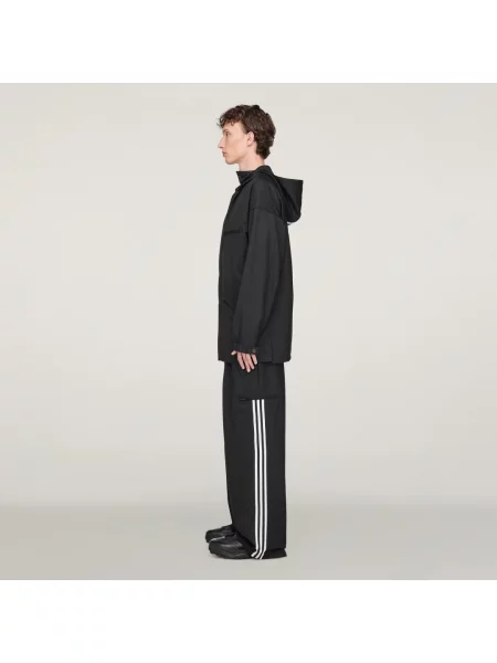 Koszula z dodatkiem wełny Refined Wool relaxed ze stójką czarny