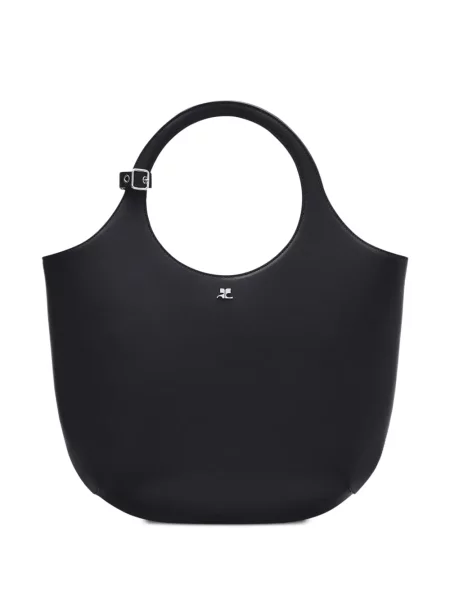 Geanta de piele Courreges din piele negru