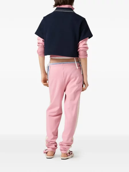 Fleece περικομμένο φλις φούτερ Miu Miu μπλε