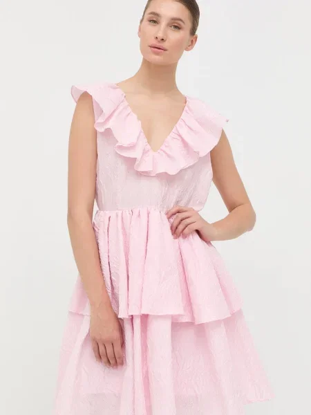 Custommade rochie roz mini evazati bej