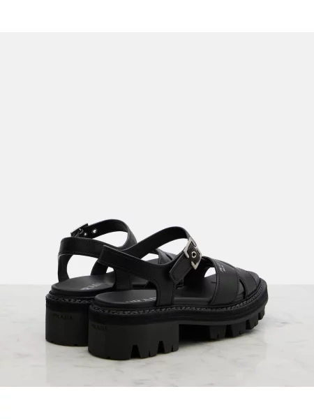 Sandale Prada din piele negru