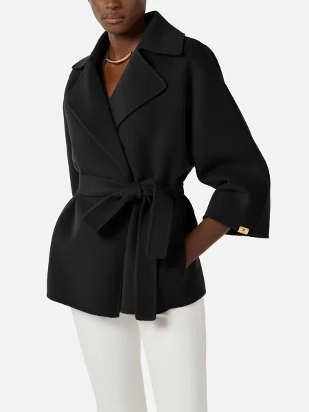 Пальто Elisabetta Franchi черное