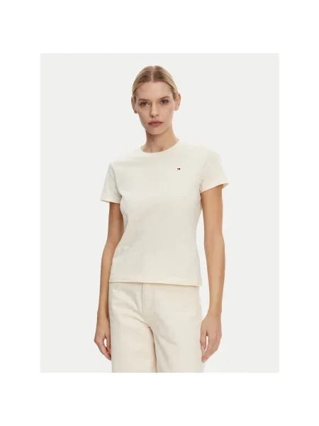 TOMMY HILFIGER Marškinėliai smėlio
