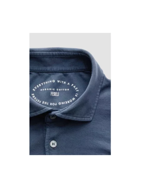 Koszulka polo Fedeli niebieska