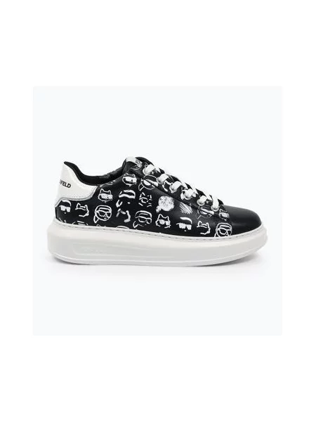 Кросівки KARL LAGERFELD Kapri Twin Nft Graffiti black/white leather білі