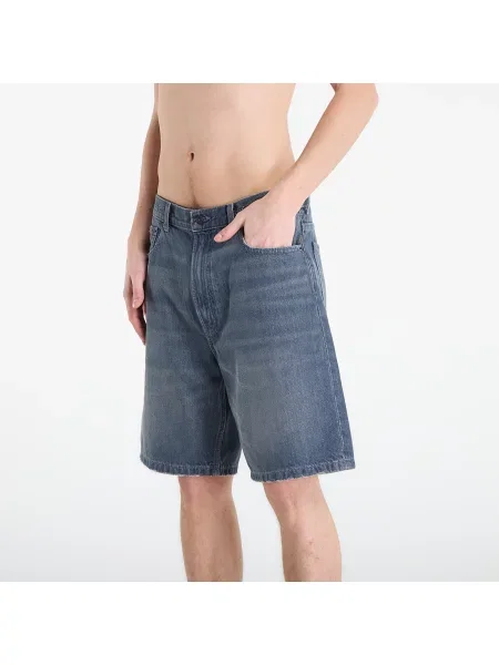 Къс дънки Calvin Klein синьо