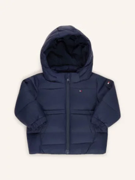 Tommy Hilfiger Prošívaná Bunda tmavě modrá