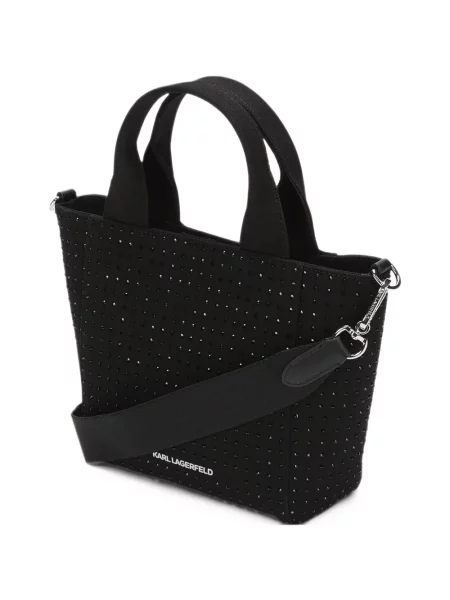 Stras geantă shopper Karl Lagerfeld negru