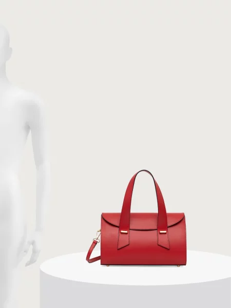 Bőr shopper táska Answear.lab piros