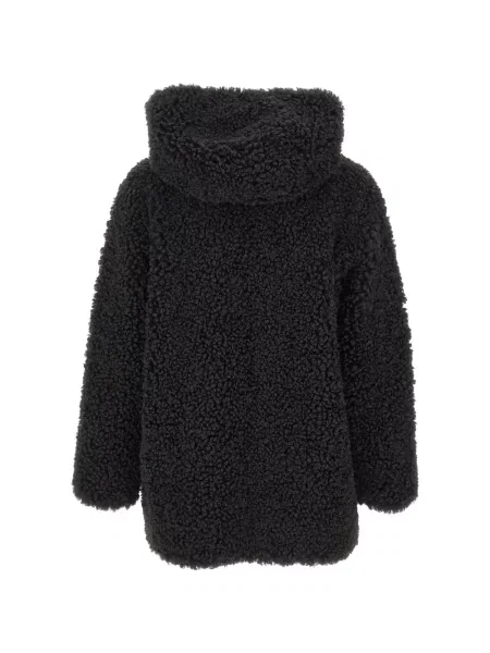 Palton Rrd cu glugă negru