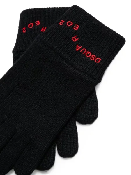 Rękawiczki dziecięce Dsquared2 czarne