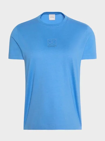 Футболка Calvin Klein из джерси голубая