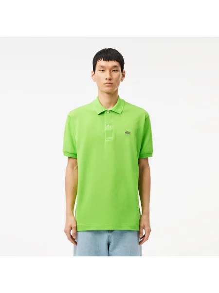 Lacoste Koszulka Polo Oryginał Petit Piqué zielona