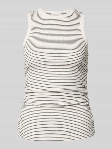 Top Copenhagen Muse z okrągłym dekoltem biały