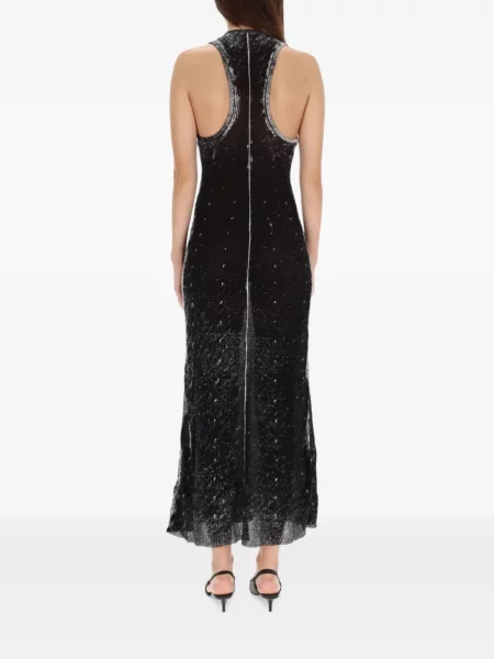 Rochie maxi Diesel fără mâneci negru