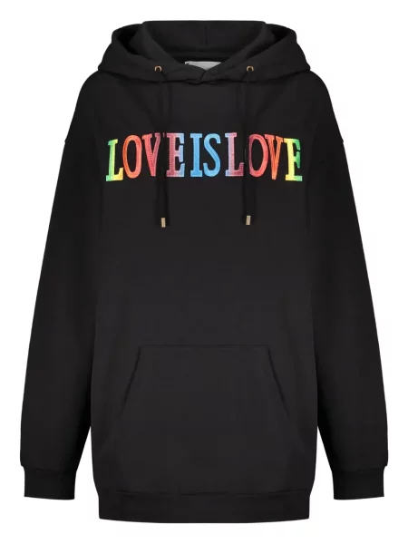 Bluza z kapturem Alberta Ferretti czarna