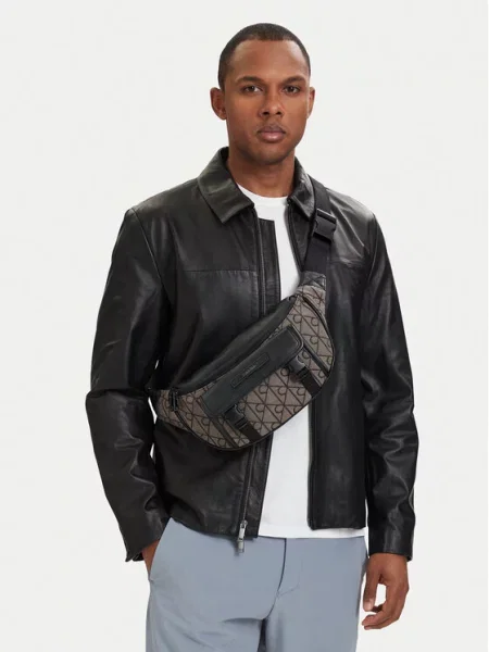 Calvin Klein Pojasna torbica smeđa bež