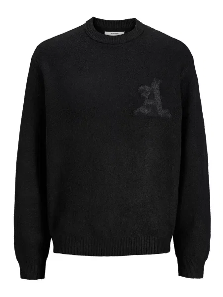 JACK & JONES Pulover JCOLEGACY' negru