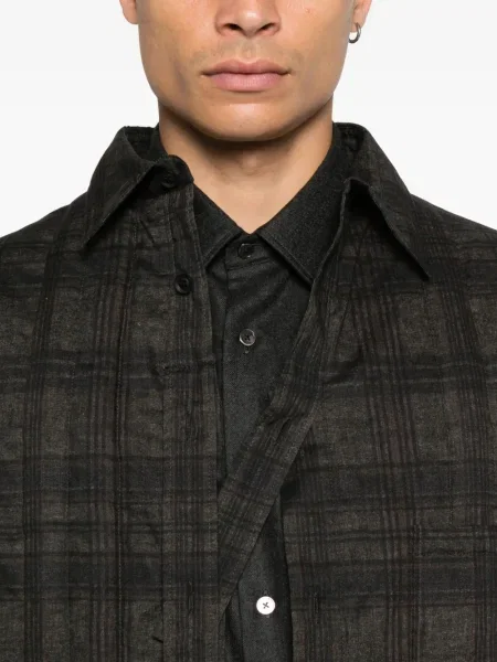 Kockás ing Yohji Yamamoto barna