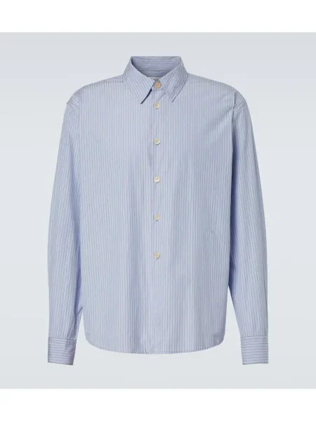 Poplínová košile Our Legacy modrá