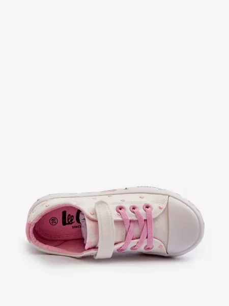 Teniși copii Lee Cooper alb