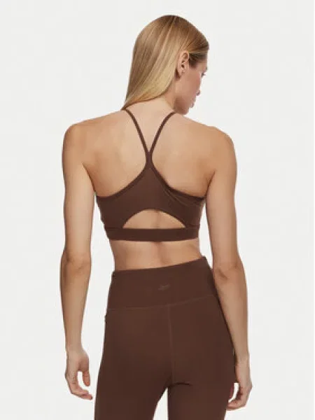 Sportovní podprsenka Reebok hnědá