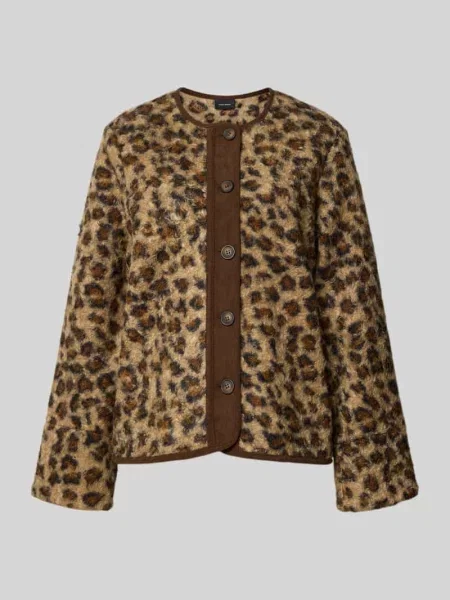 Kurtka typu teddy z kontrastową listwą guzikową Vero Moda