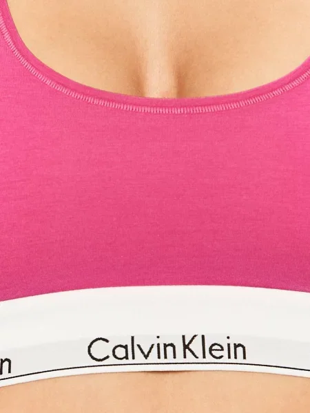 Podprsenka Calvin Klein Underwear hladká růžová