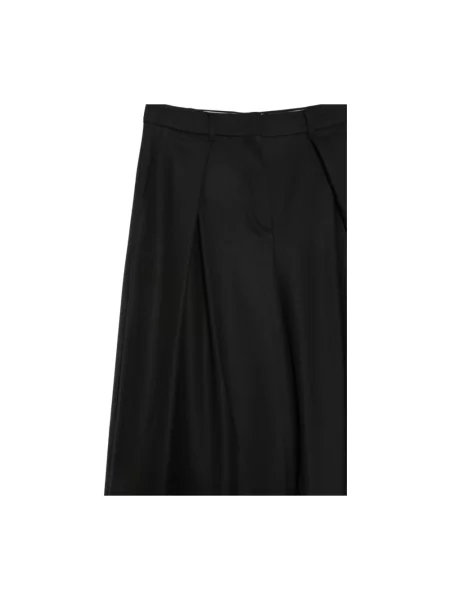 Spodnie Max Mara Studio wełniane czarne